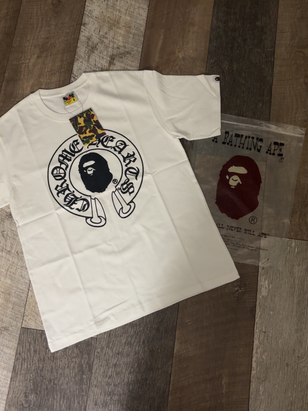 Bape X Chrome Heart Tee